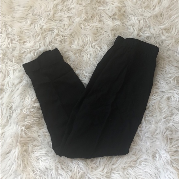 NEW • Madewell • Cuffed Track Trouser Pants Black - Picture 4 of 6